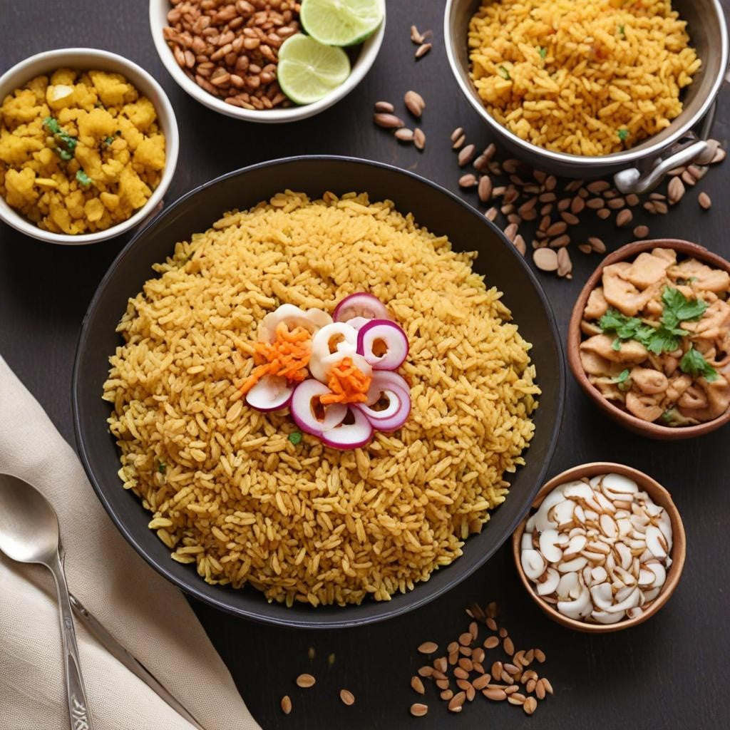 Brown Poha for Breakfast
